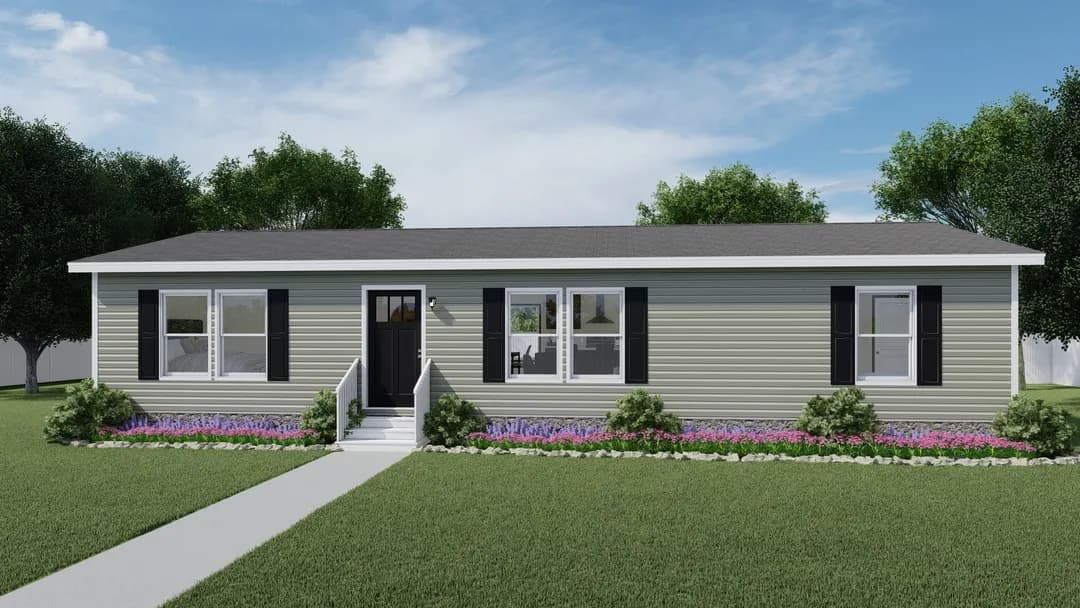 Glimpse elevation and exterior home features