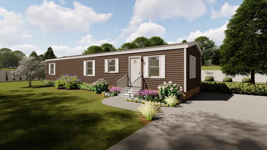 The lodge hero, elevation, and exterior home features