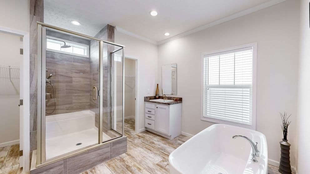 The marion hud bathroom home features