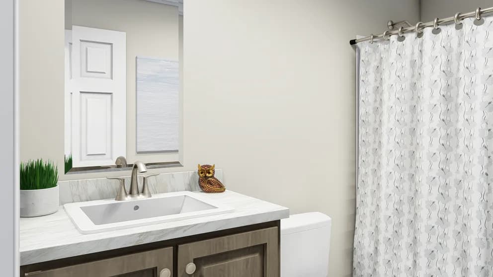 The sandpiper hud bathroom home features