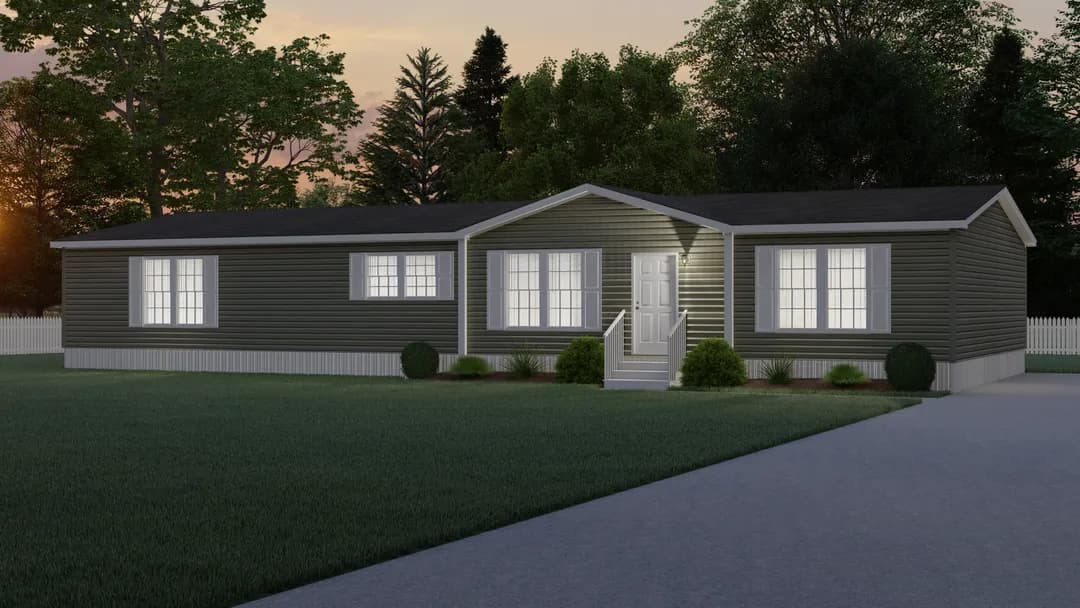 The ingram elevation and exterior home features