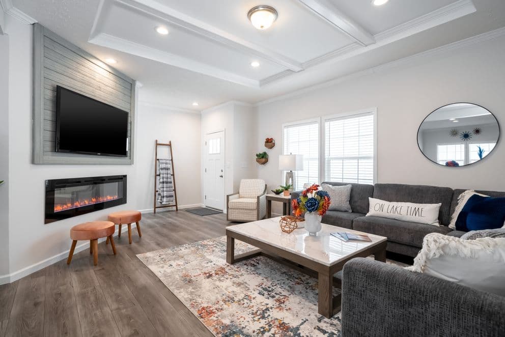 Blue bay mod interior home features