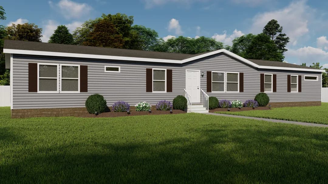 The riverway elevation and exterior home features